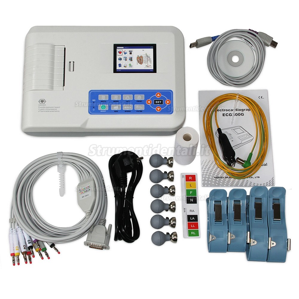 COMTEC® ECG-300G monitore elettrocardiografo digitale Trois canali